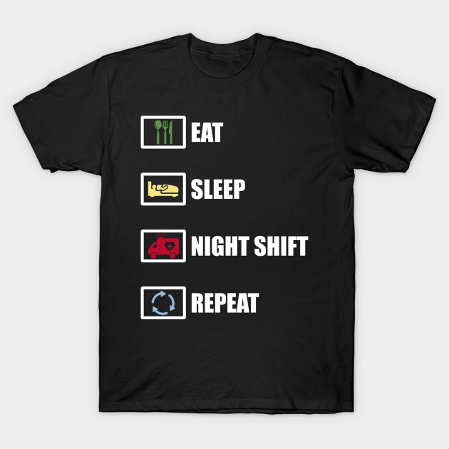 Night Shift Nurse Gift T-Shirt by BadDesignCo